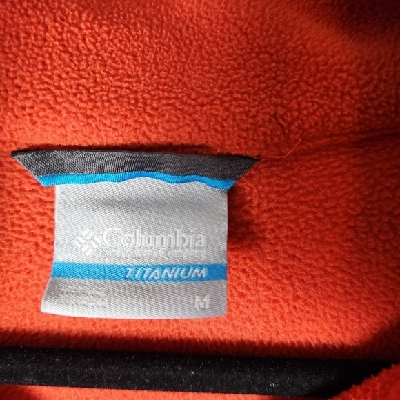 𝅺columbia Titanium Men's Fleece Zip Up Jacket Medium - Picture 4 of 9